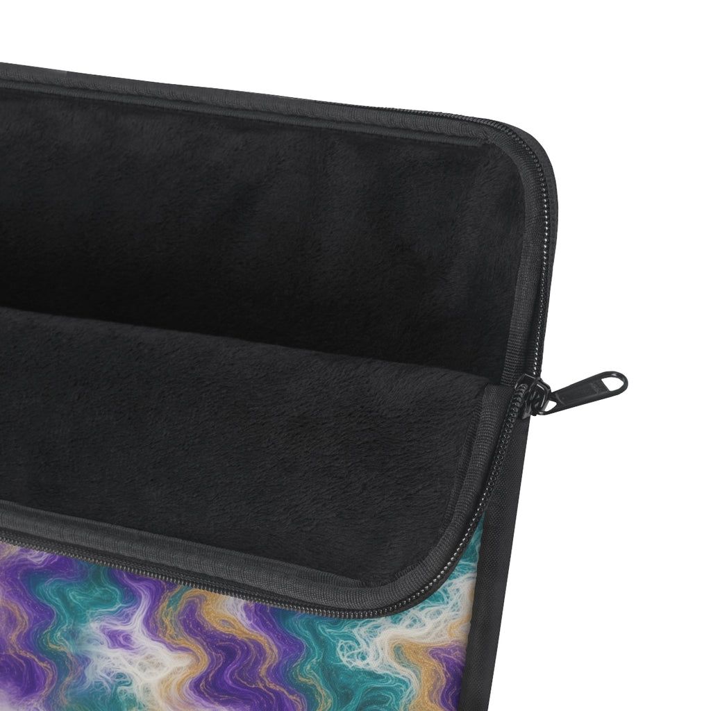 Peacock Resin Wave Laptop Sleeve – 12