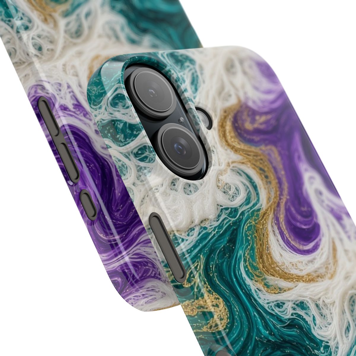 Peacock Resin Wave Slim Phone Case – iPhone 16
