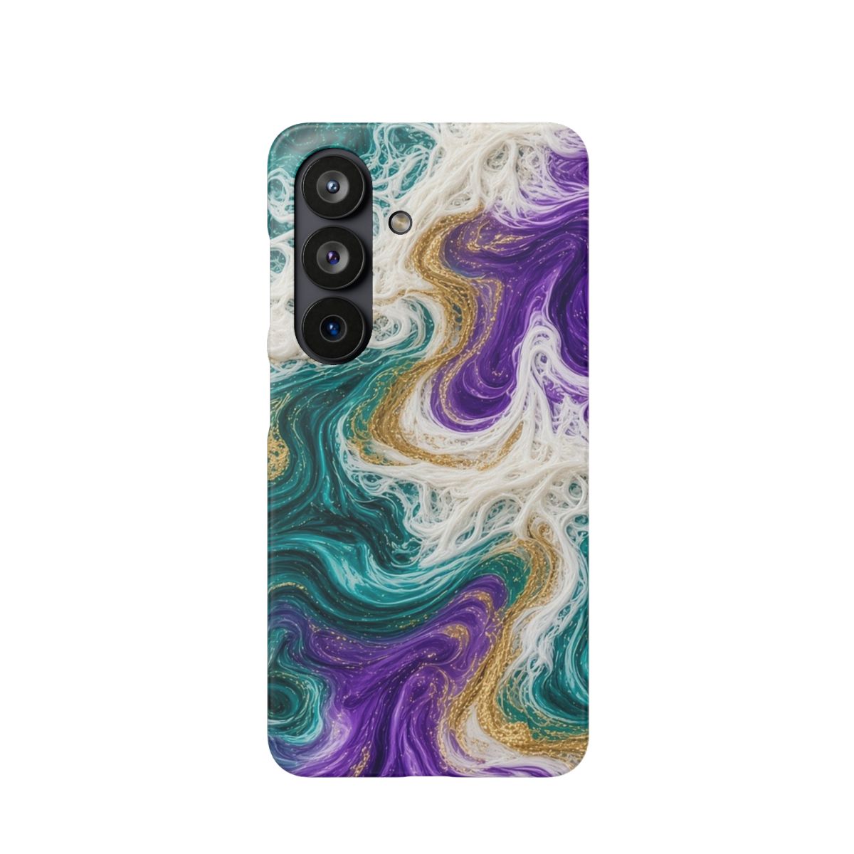 Peacock Resin Wave Slim Phone Case – Samsung Galaxy S26