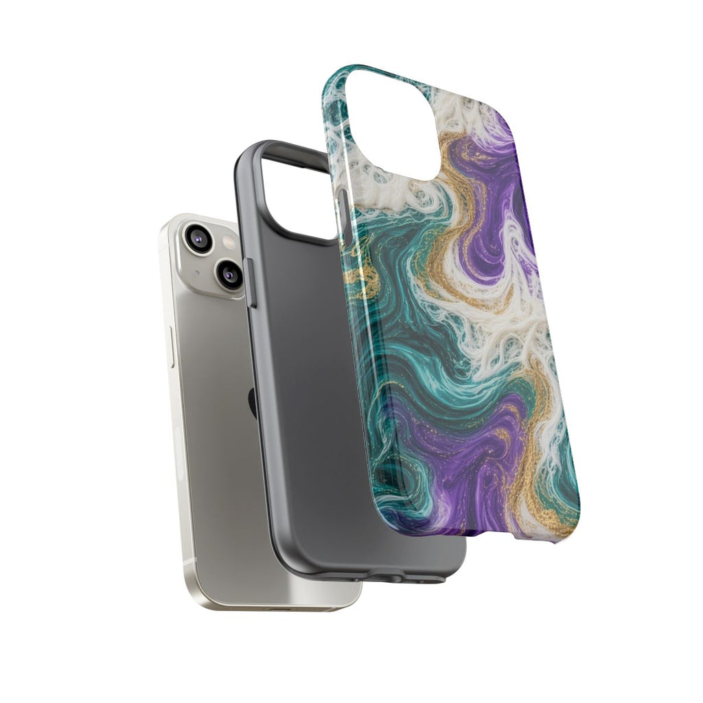 Peacock Resin Wave Tough Phone Case – iPhone 14