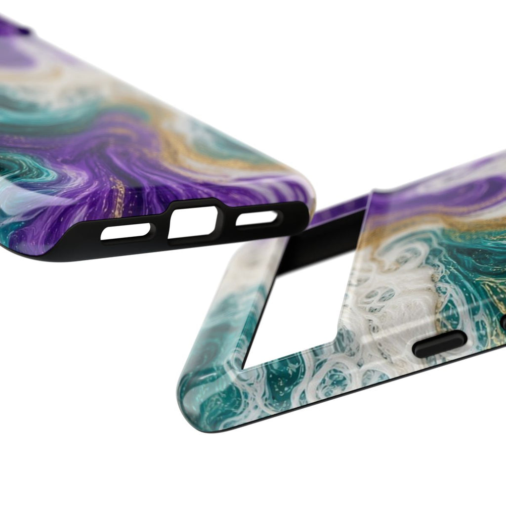 Peacock Resin Wave Tough Phone Case – Google Pixel 8 Pro