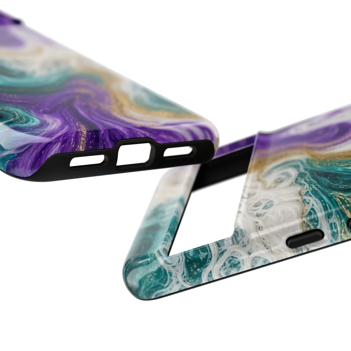 Peacock Resin Wave Tough Phone Case – Google Pixel 8 Pro