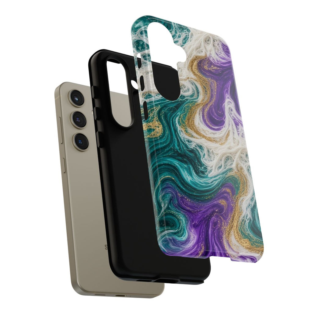 Peacock Resin Wave Tough Phone Case – Samsung Galaxy S24