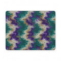 Peacock Resin Wave Vegan Leather Mouse Mat – 11.1 × 8.7 (Rectangle)