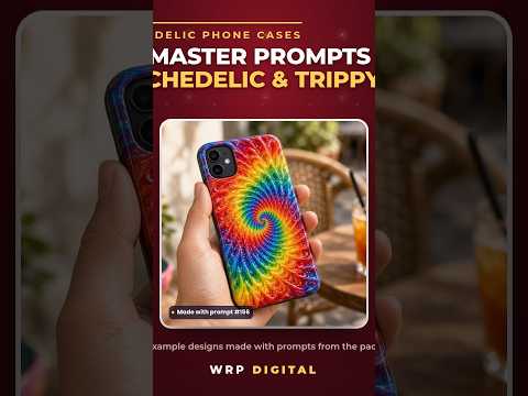 Psychedelic Swirls & Trippy Patterns phone case prompt pack – YouTube Short