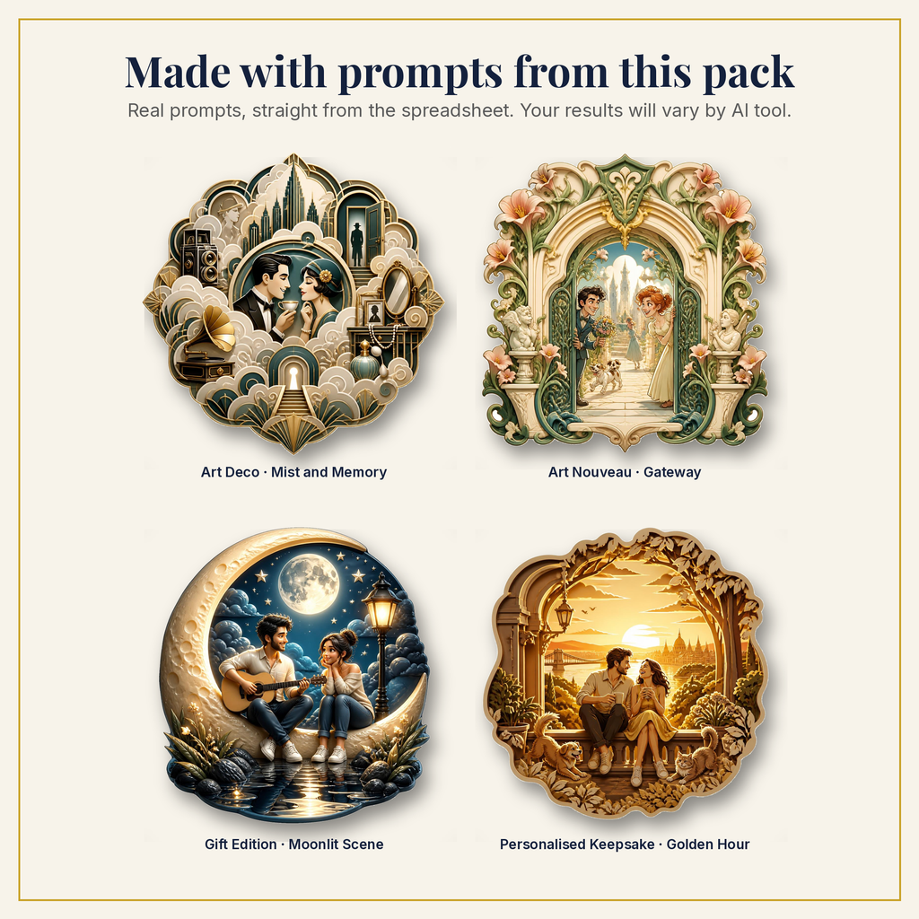 Sample artwork made with prompts from this pack