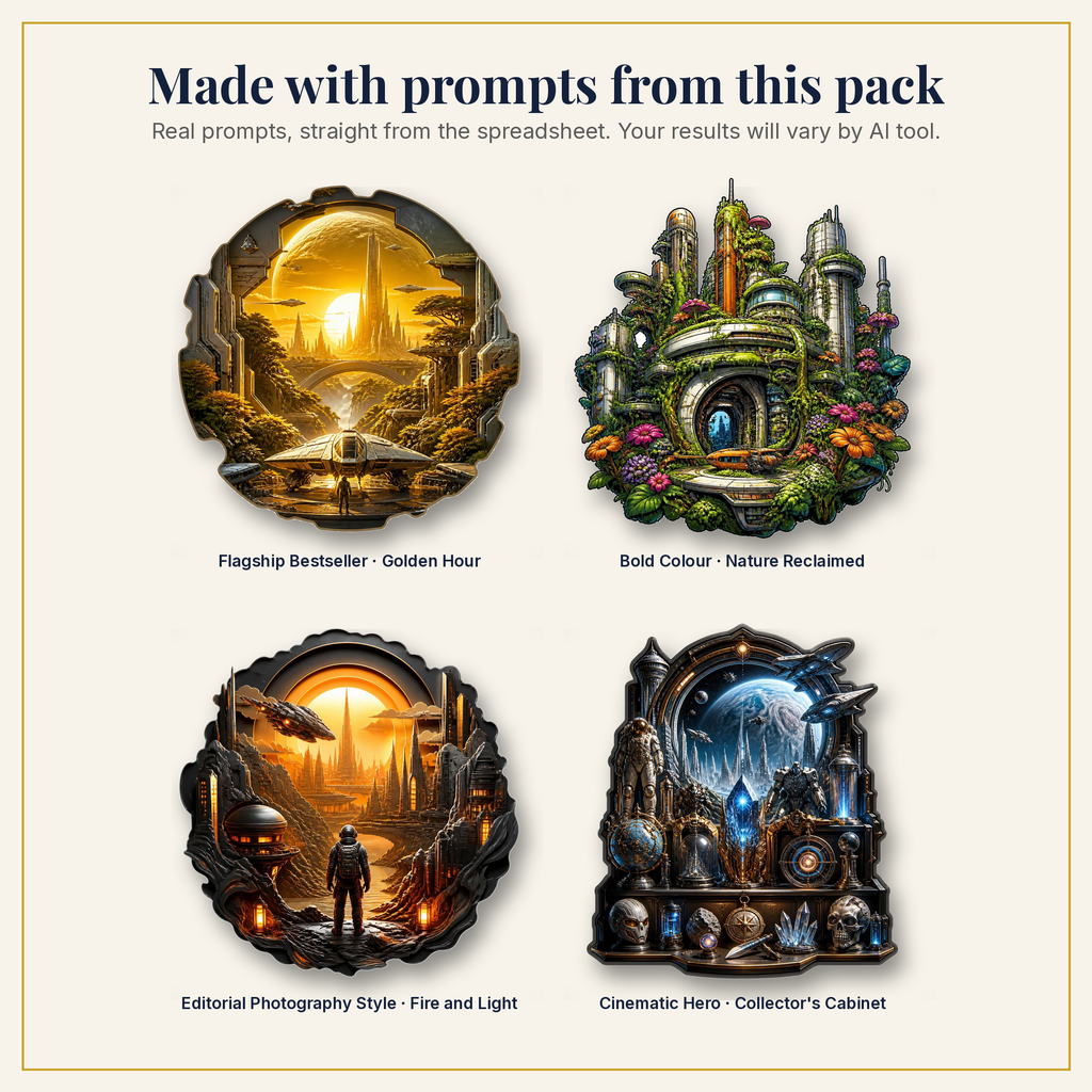 Sample artwork made with prompts from this pack
