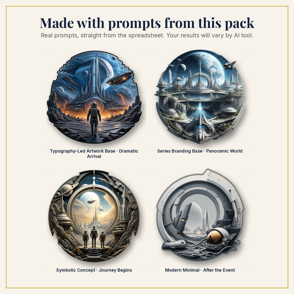 Sample artwork made with prompts from this pack