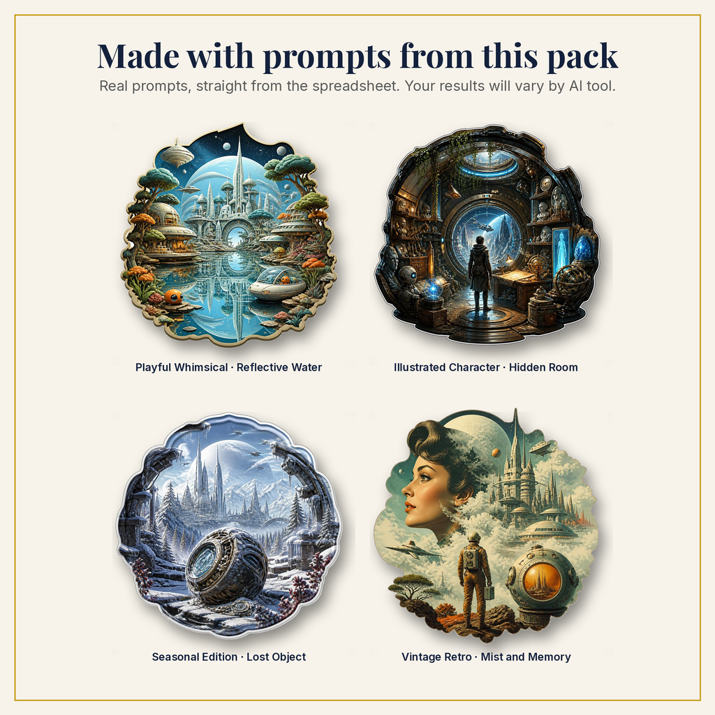 Sample artwork made with prompts from this pack