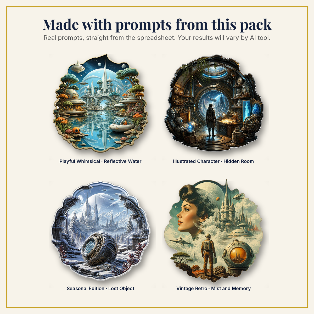 Sample artwork made with prompts from this pack