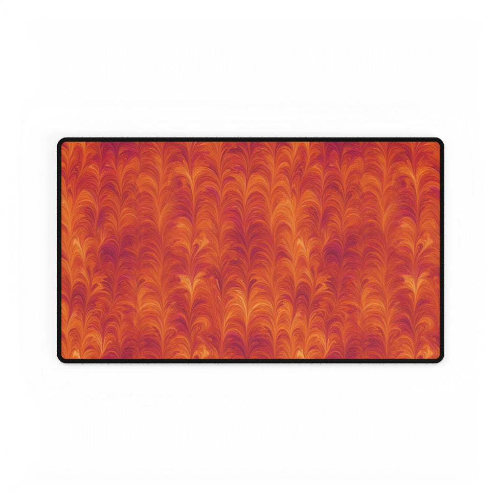Sunset Feather Marbling Desk Mat – 23.6 × 13.8