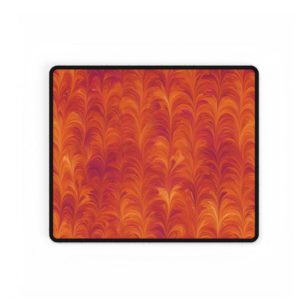 Sunset Feather Marbling Desk Mat – 14.4 × 12.1