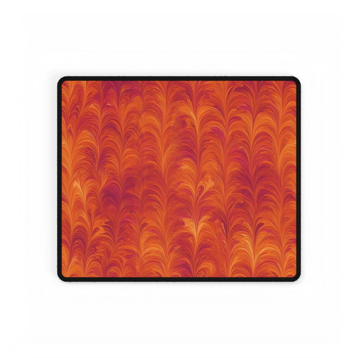 Sunset Feather Marbling Desk Mat – 14.4 × 12.1