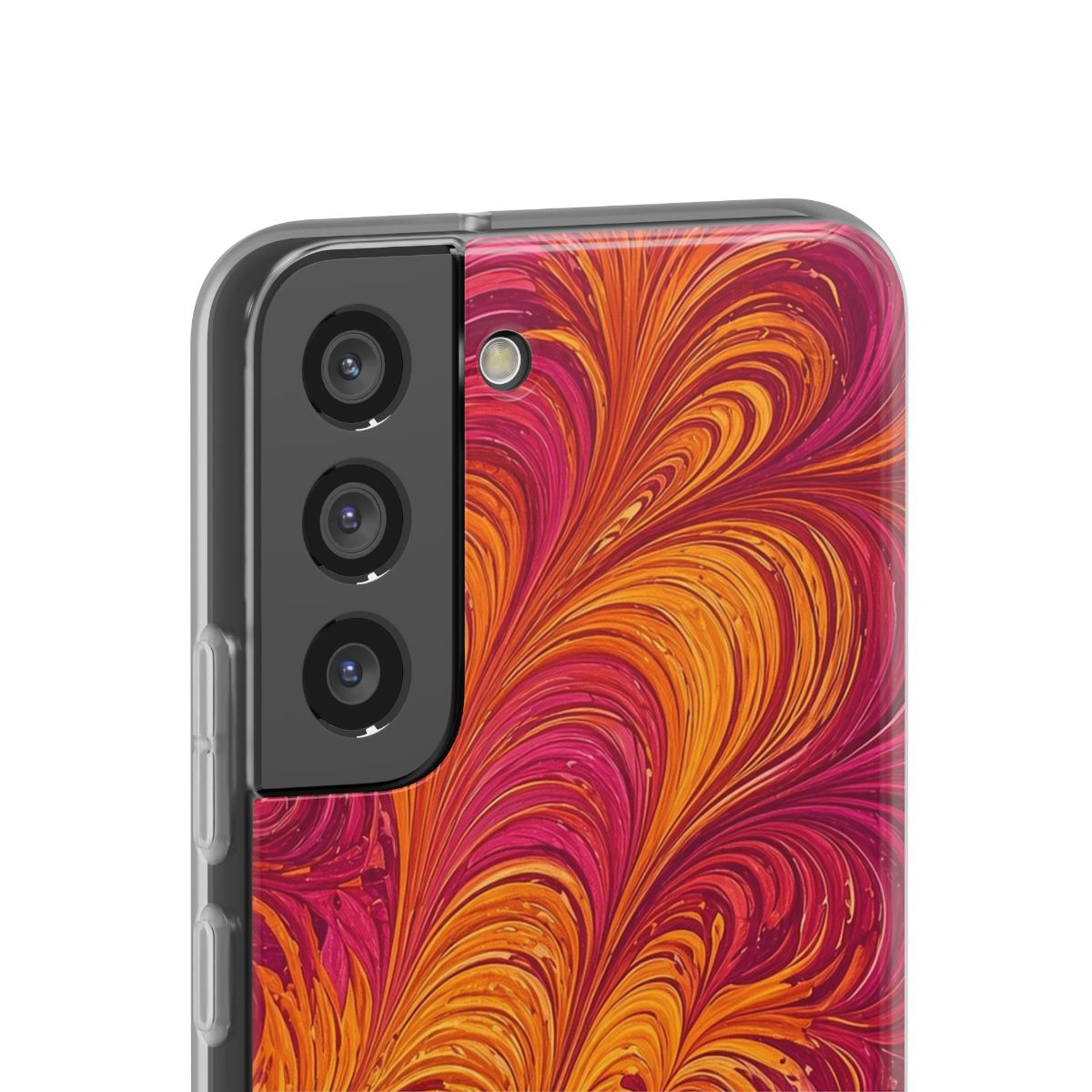 Sunset Feather Marbling Flexi Phone Case – Samsung Galaxy S22