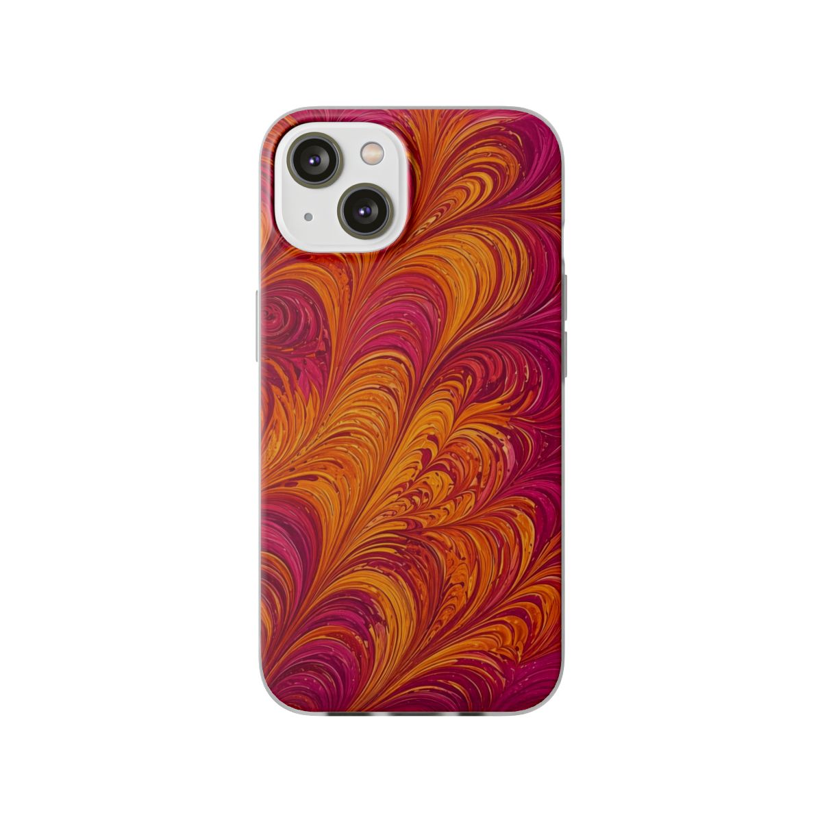 Sunset Feather Marbling Flexi Phone Case – iPhone 14