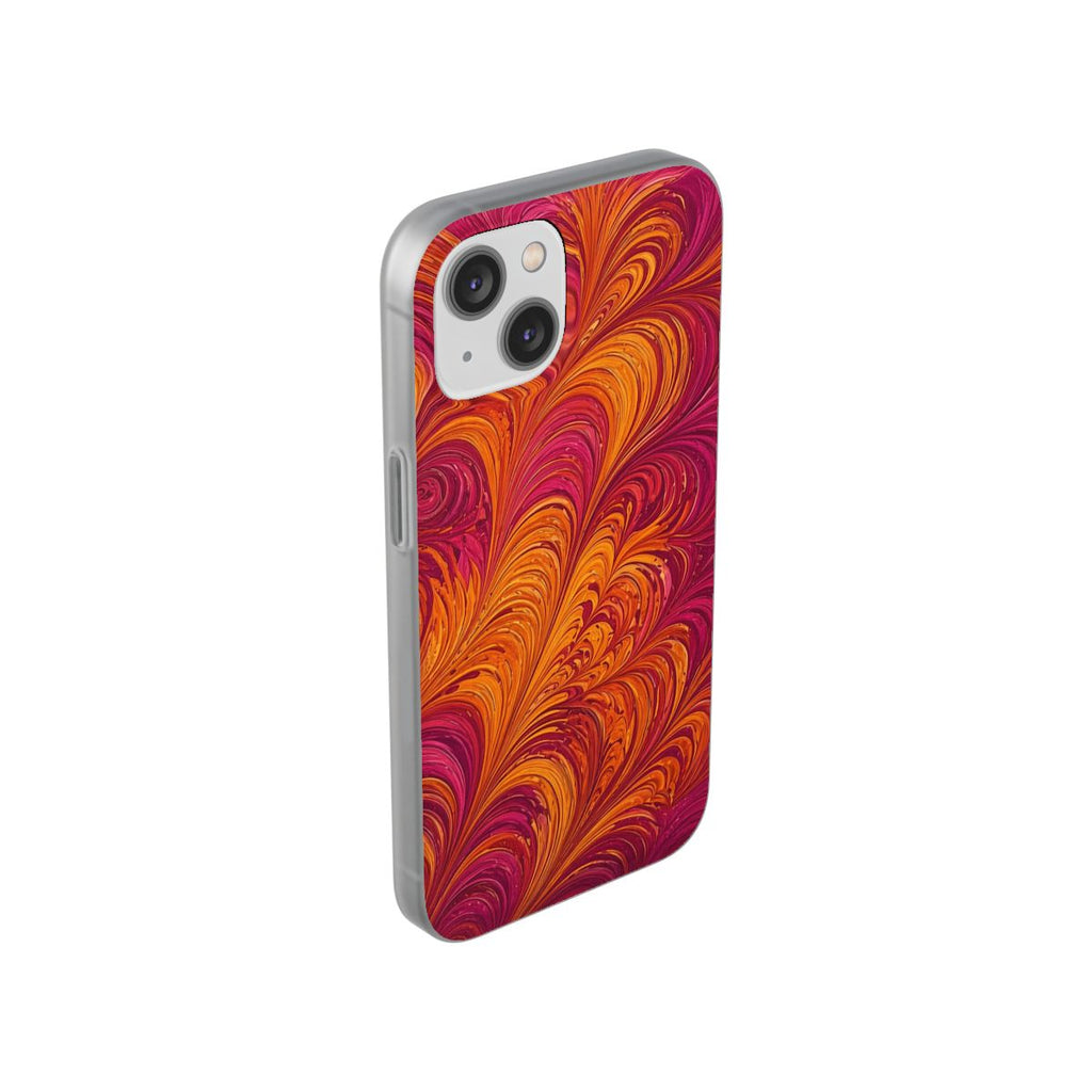 Sunset Feather Marbling Flexi Phone Case – iPhone 14