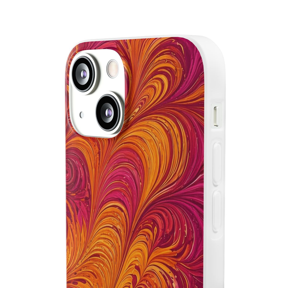 Sunset Feather Marbling Flexi Phone Case – iPhone 13 Mini