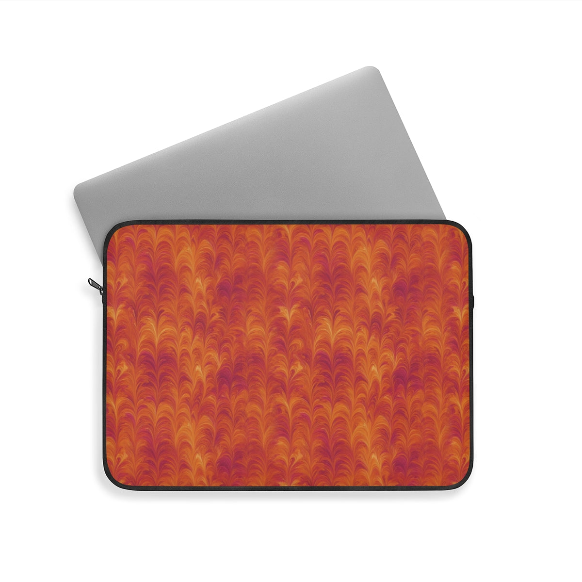 Sunset Feather Marbling Laptop Sleeve – 15