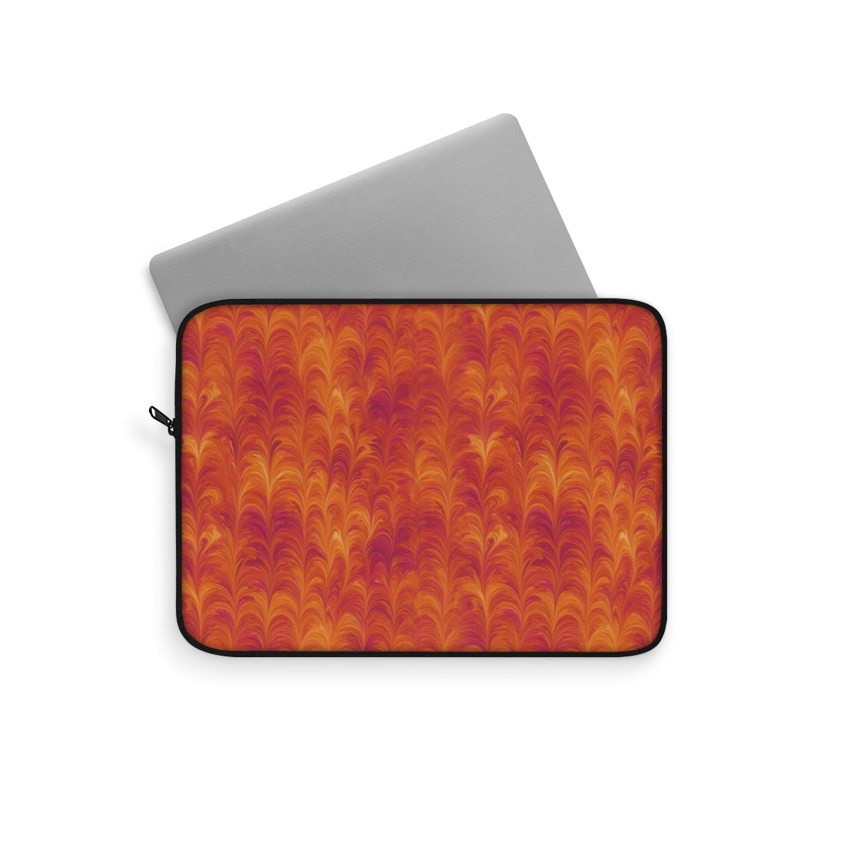 Sunset Feather Marbling Laptop Sleeve – 12