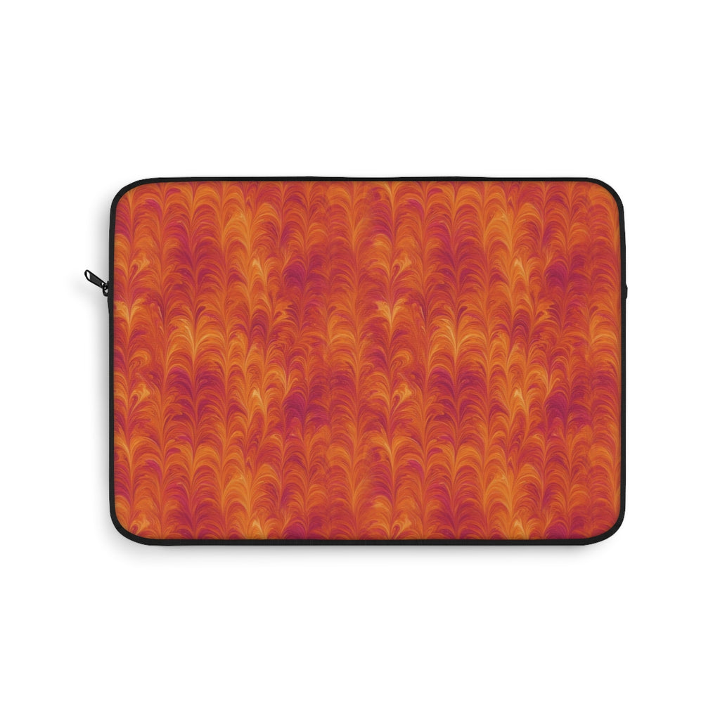 Sunset Feather Marbling Laptop Sleeve – 13