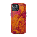 Sunset Feather Marbling Magnetic Tough iPhone Case – iPhone 15