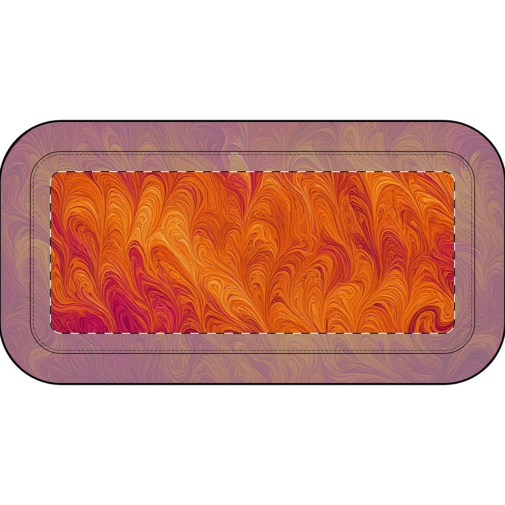 Sunset Feather Marbling Pencil Case – One size