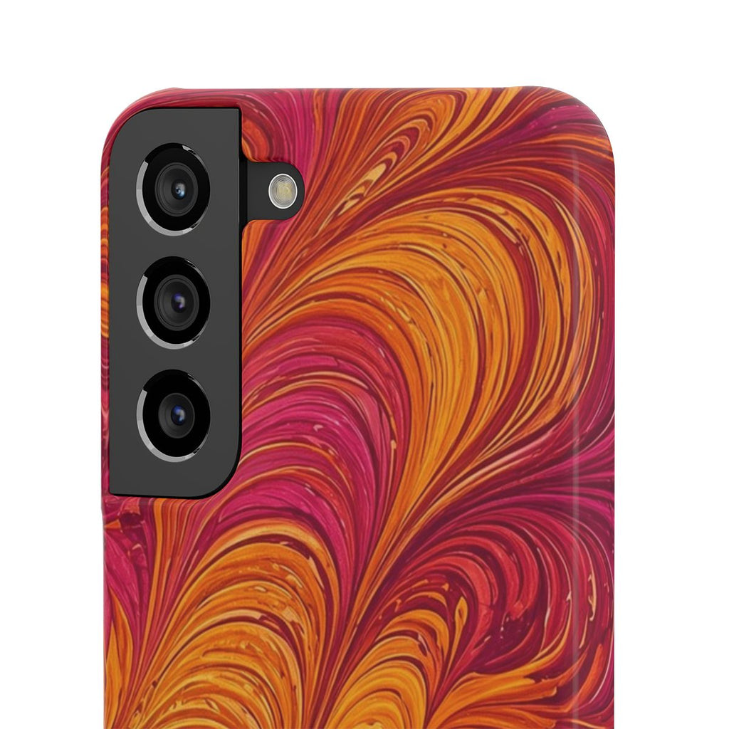 Sunset Feather Marbling Slim Phone Case – Samsung Galaxy S22