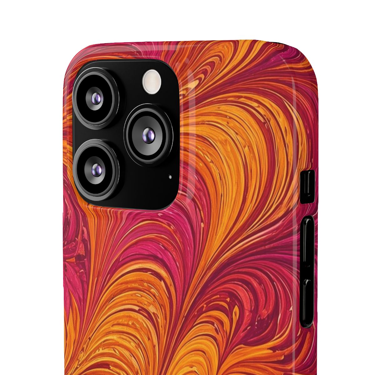 Sunset Feather Marbling Slim Phone Case – iPhone 13 Pro