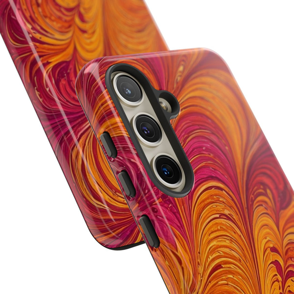 Sunset Feather Marbling Tough Phone Case – Samsung Galaxy S24