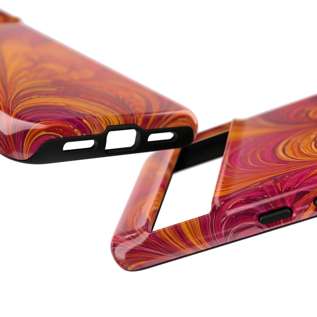 Sunset Feather Marbling Tough Phone Case – Google Pixel 8 Pro