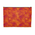 Sunset Feather Marbling Zip Accessory Pouch – Large