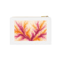 Sunset Ink Branches Canvas Cosmetic Bag – White