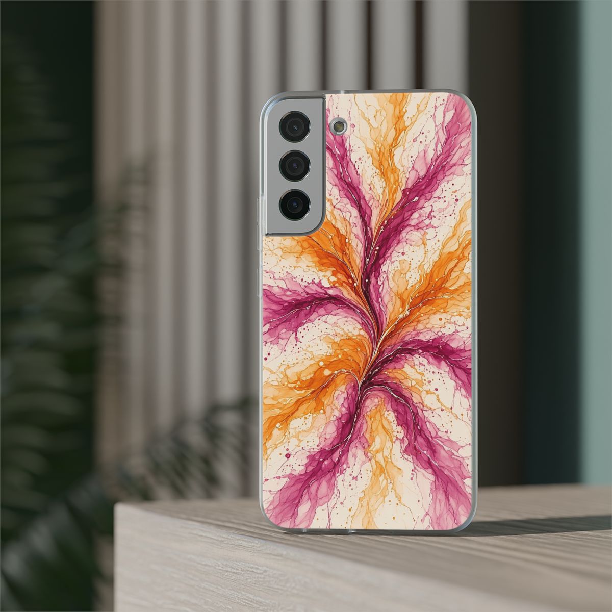 Sunset Ink Branches Flexi Phone Case – Samsung Galaxy S22 Plus