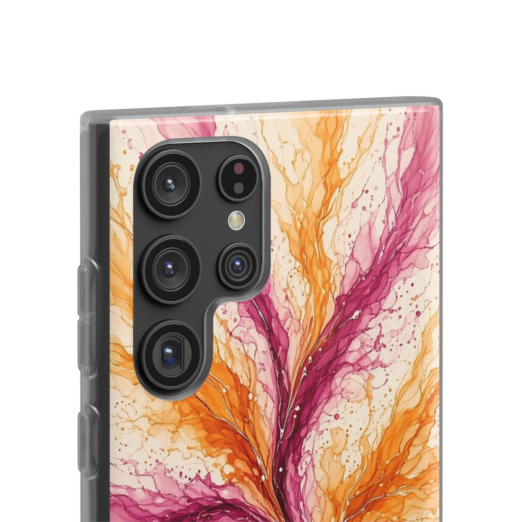 Sunset Ink Branches Flexi Phone Case – Samsung Galaxy S22 Ultra