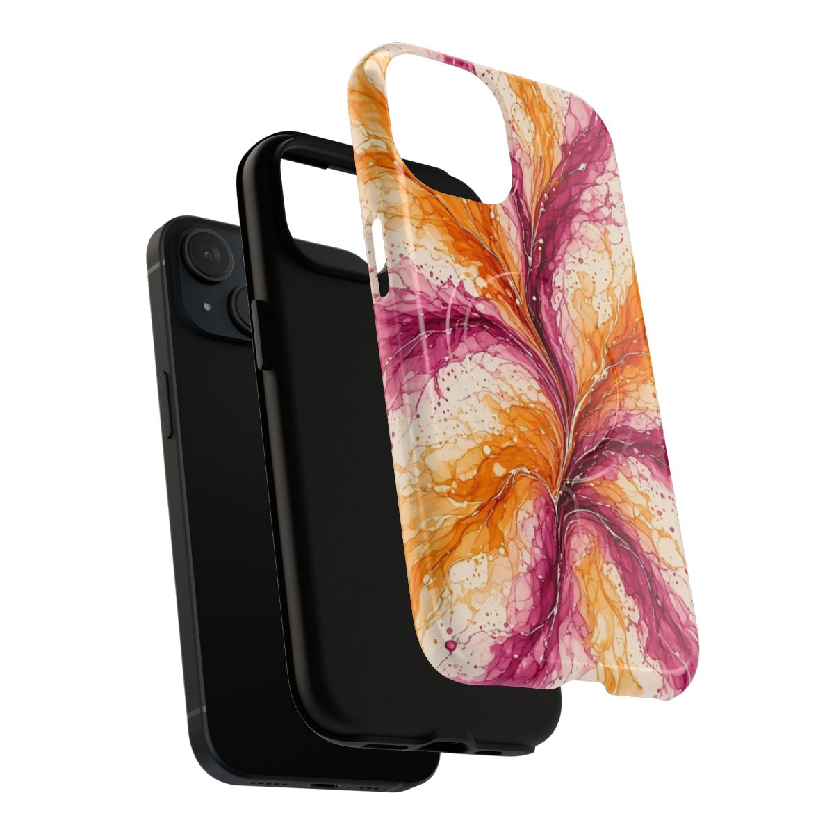 Sunset Ink Branches Magnetic Tough iPhone Case – iPhone 15