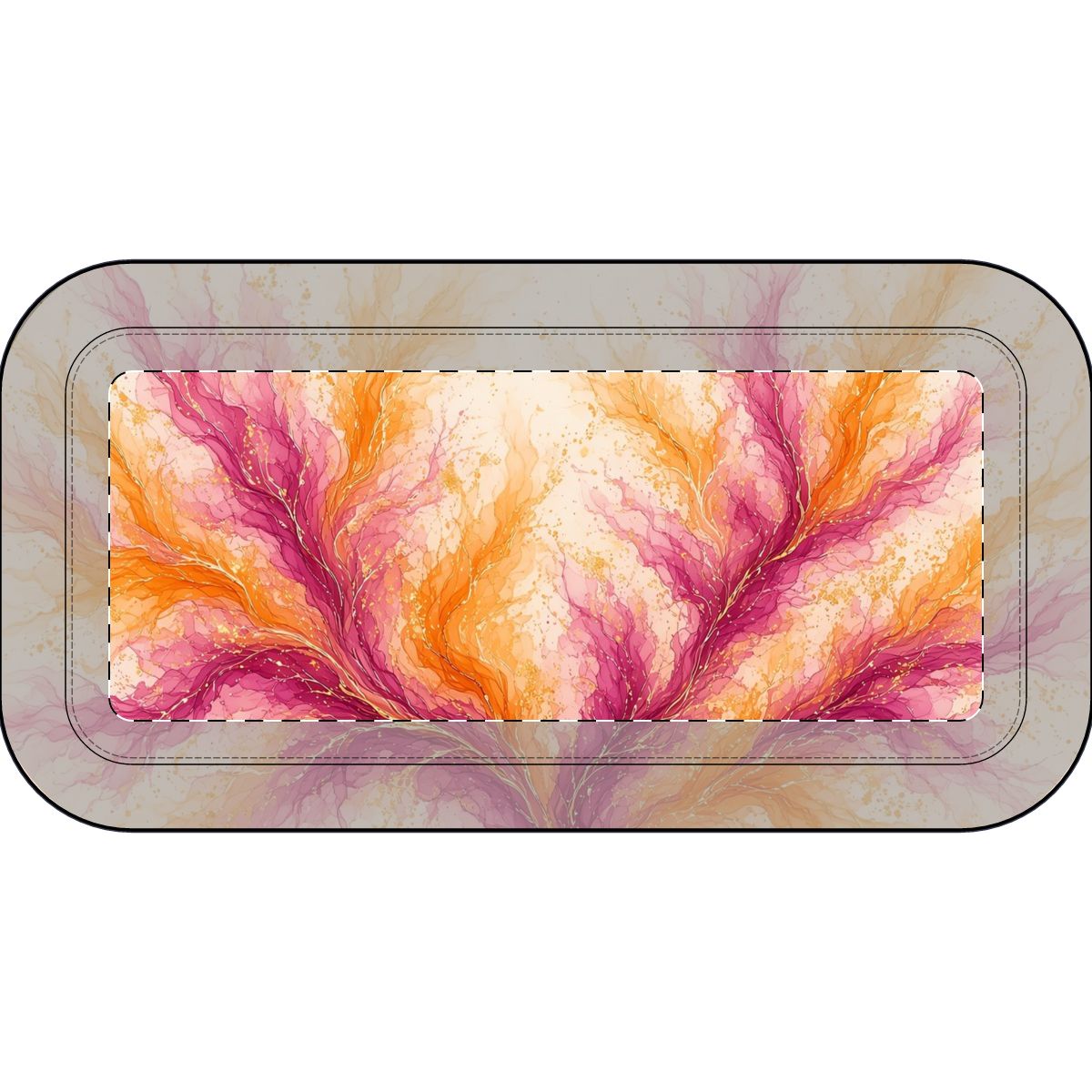 Sunset Ink Branches Pencil Case – One size