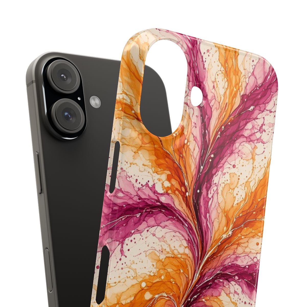Sunset Ink Branches Slim Phone Case – iPhone 16