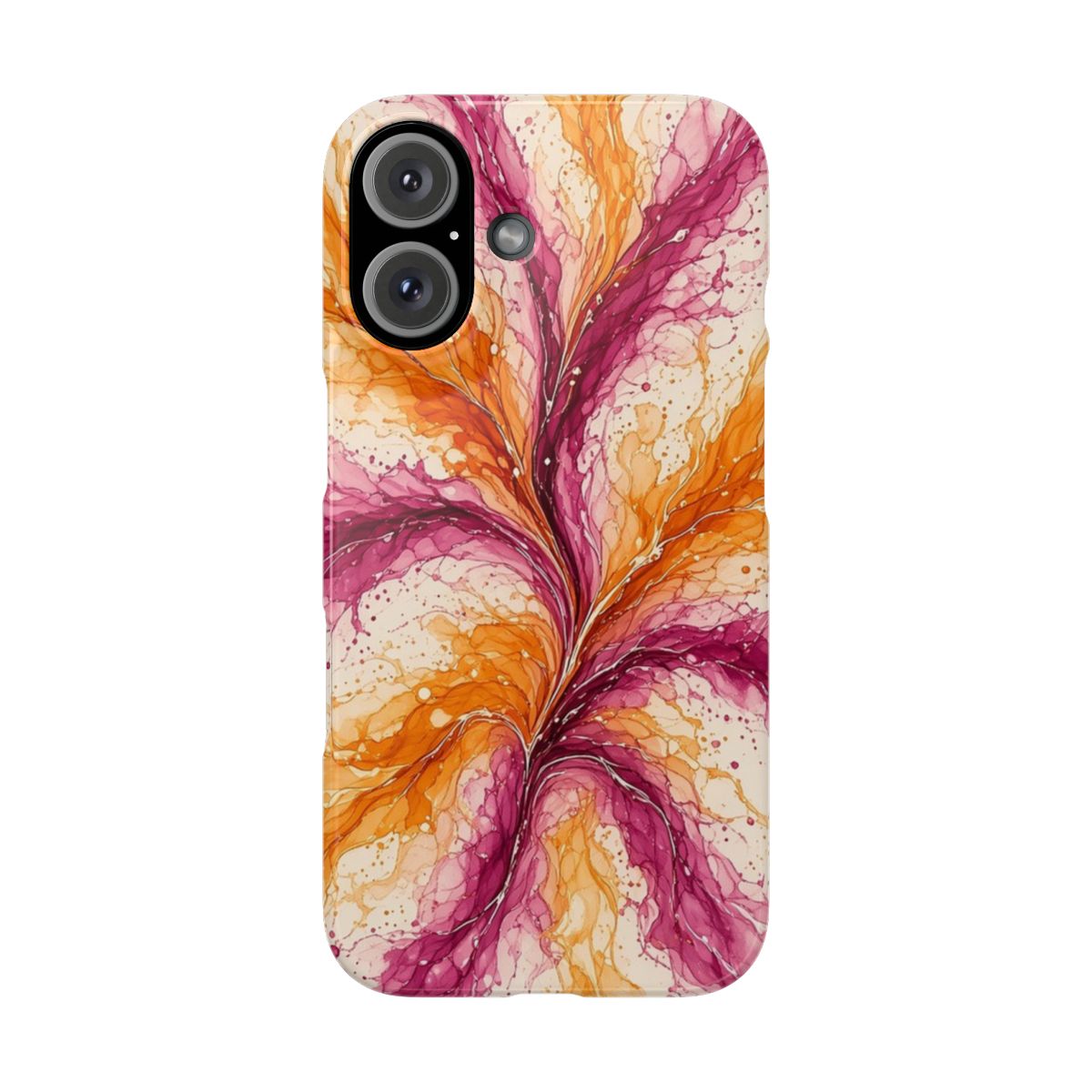 Sunset Ink Branches Slim Phone Case – iPhone 16