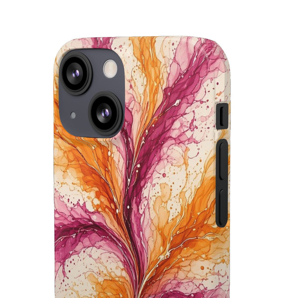 Sunset Ink Branches Slim Phone Case – iPhone 13 Mini
