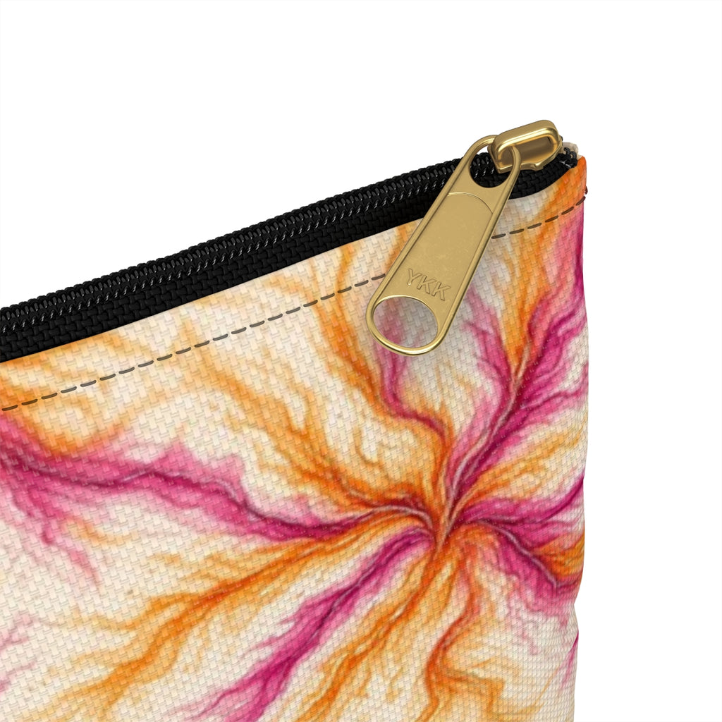 Sunset Ink Branches Zip Accessory Pouch – Small