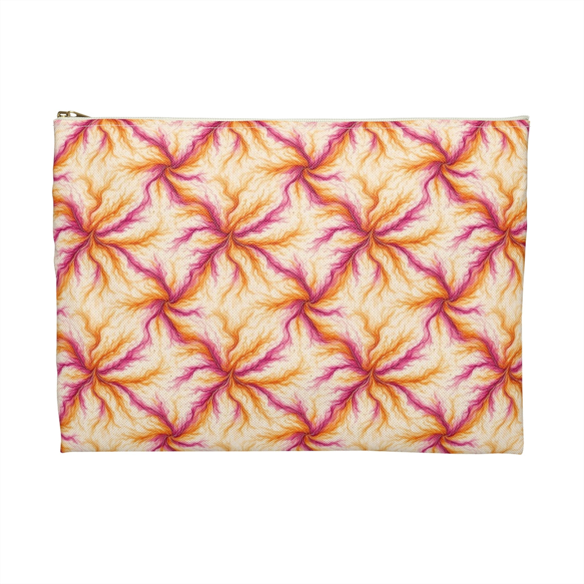 Sunset Ink Branches Zip Accessory Pouch – Large