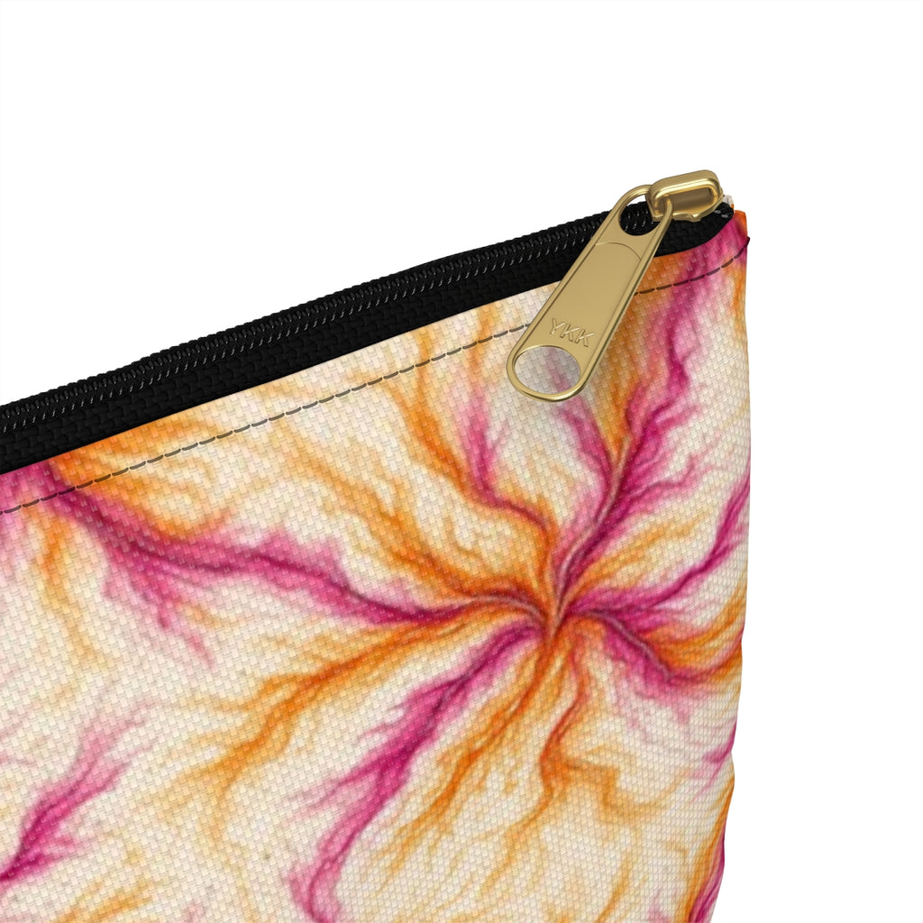 Sunset Ink Branches Zip Accessory Pouch – Large