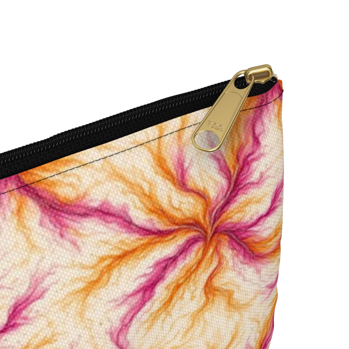 Sunset Ink Branches Zip Accessory Pouch – Large