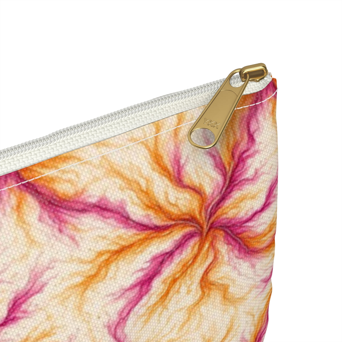 Sunset Ink Branches Zip Accessory Pouch – Large