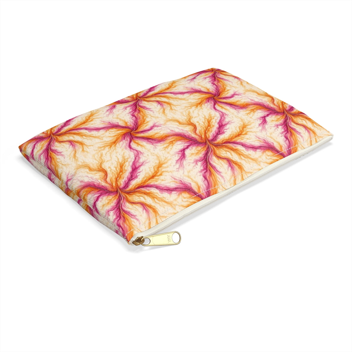 Sunset Ink Branches Zip Accessory Pouch – Small