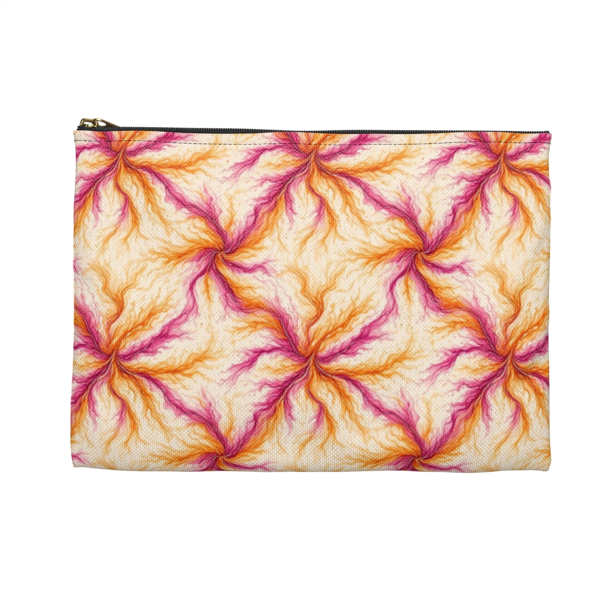Sunset Ink Branches Zip Accessory Pouch – Small