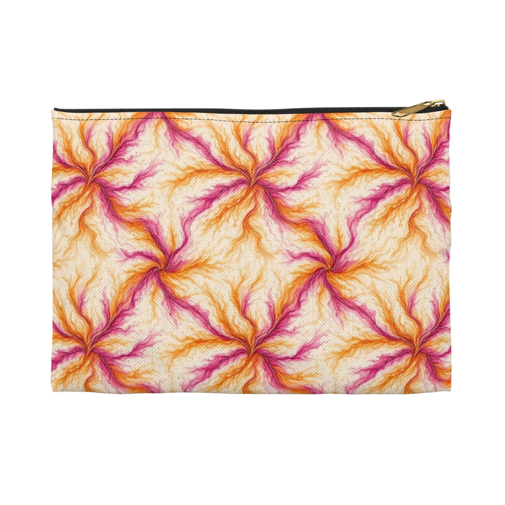 Sunset Ink Branches Zip Accessory Pouch – Small