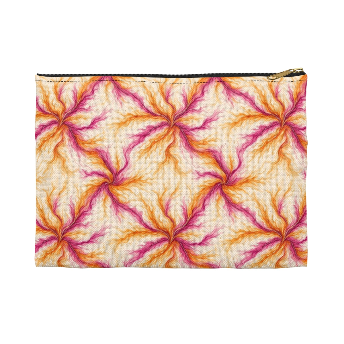Sunset Ink Branches Zip Accessory Pouch – Small