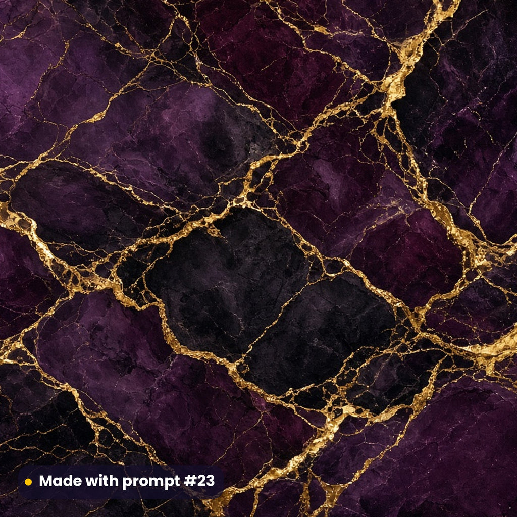 Plum and Gold Marble artwork for a serving board, made with prompt #23 from the Dark Luxe Marble Tableware Prompt Pack