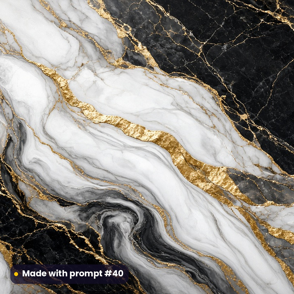 Signature Marble Luxury Finish marble artwork for a 5:3 serving tray, made with prompt #40 from the Dark Luxe Marble Tableware Prompt Pack